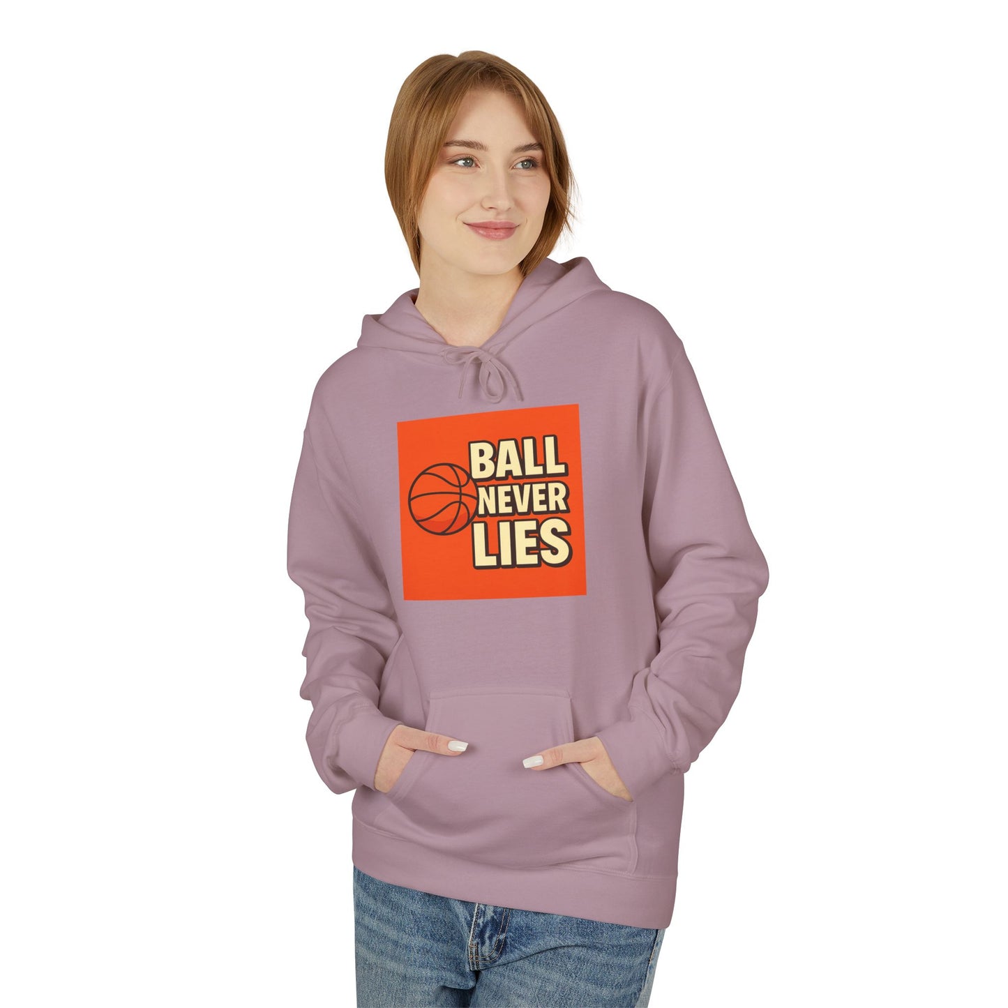Basketball Hooded Fleece Sweatshirt, Sportswear, Gift for Players, Cozy Hoodie, Athletic Apparel, Casual Style