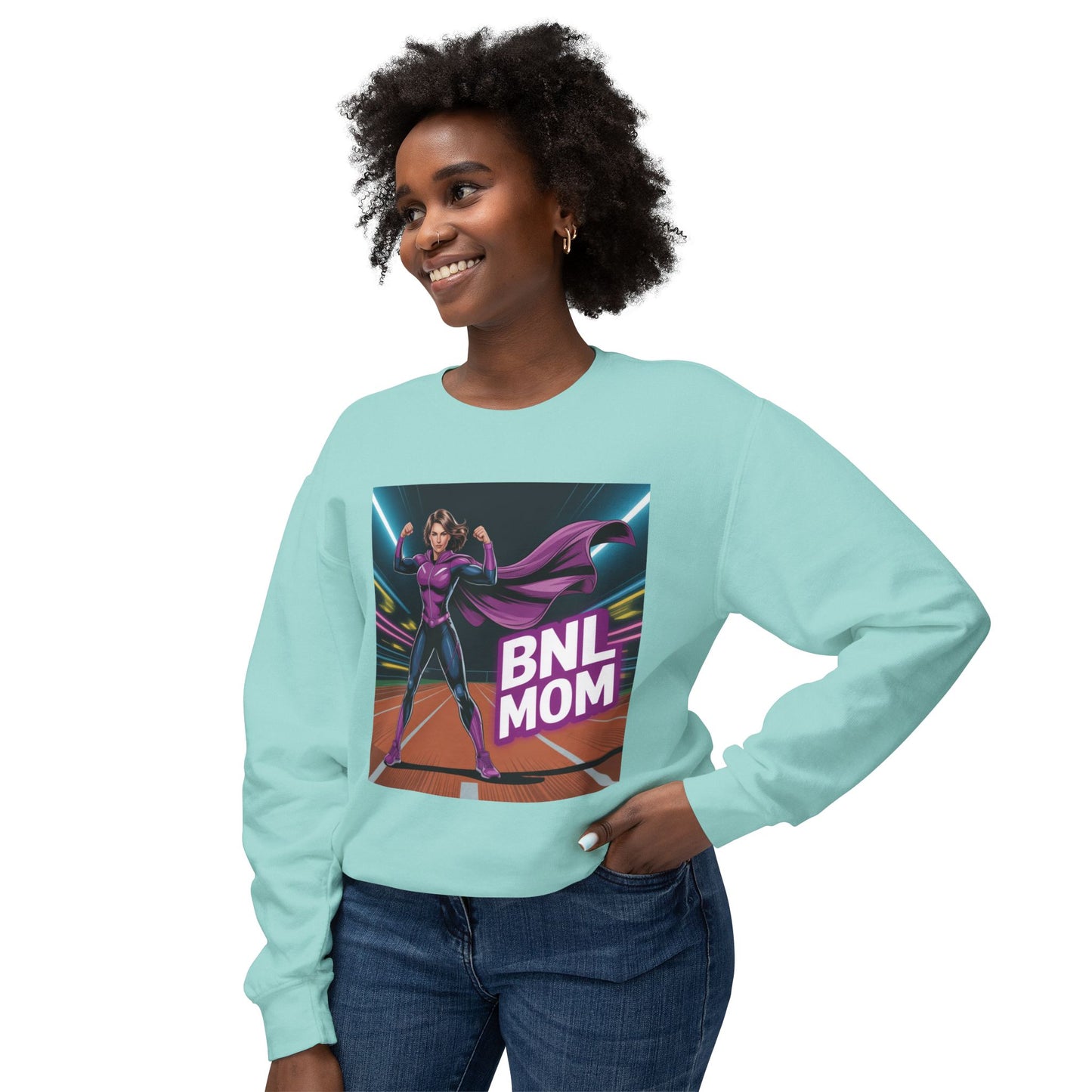 Superhero BNL Mom Sweatshirt | Gift for Moms, Funny Sweatshirt, Women's Casual Wear, Mother's Day, Birthday Gift