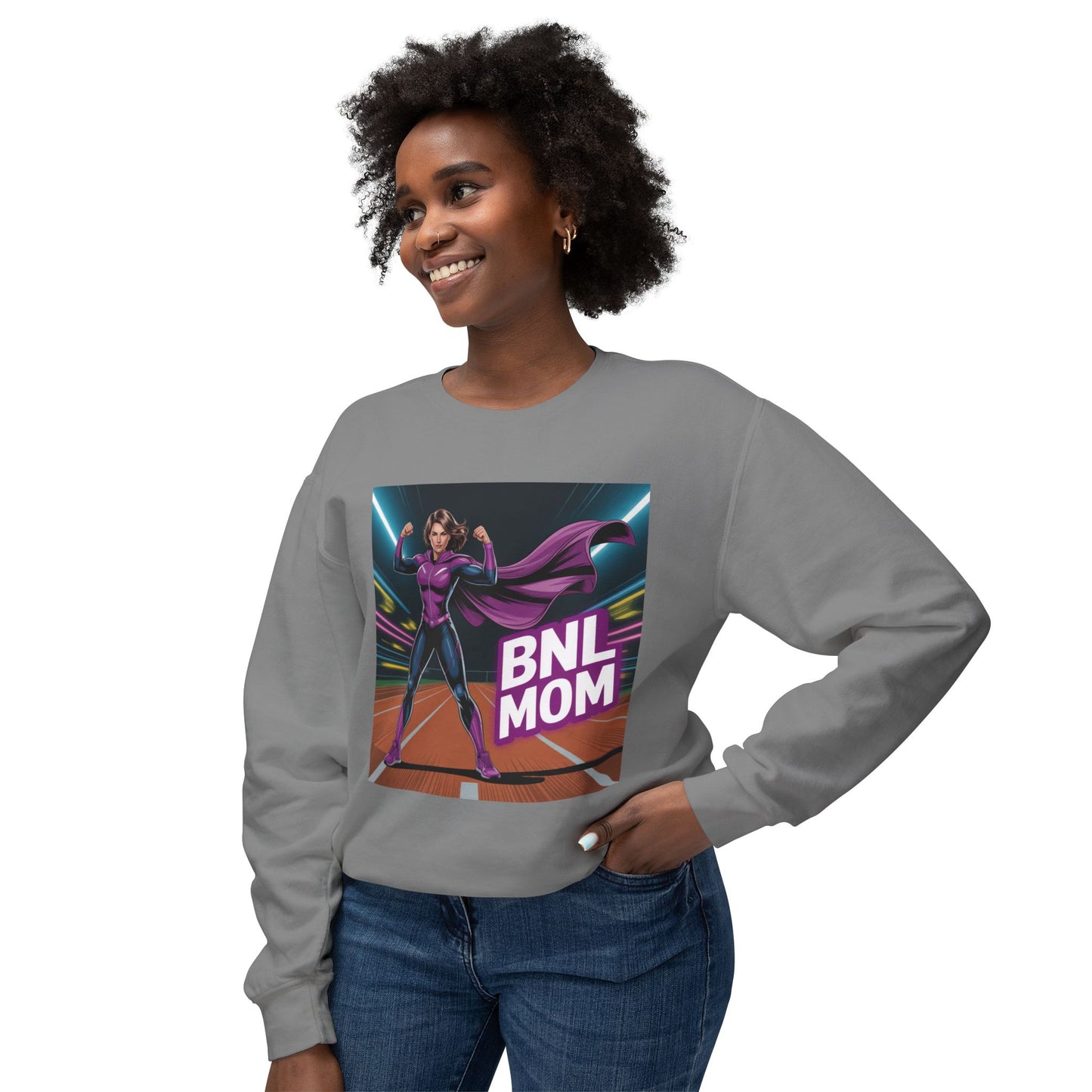 Superhero BNL Mom Sweatshirt | Gift for Moms, Funny Sweatshirt, Women's Casual Wear, Mother's Day, Birthday Gift