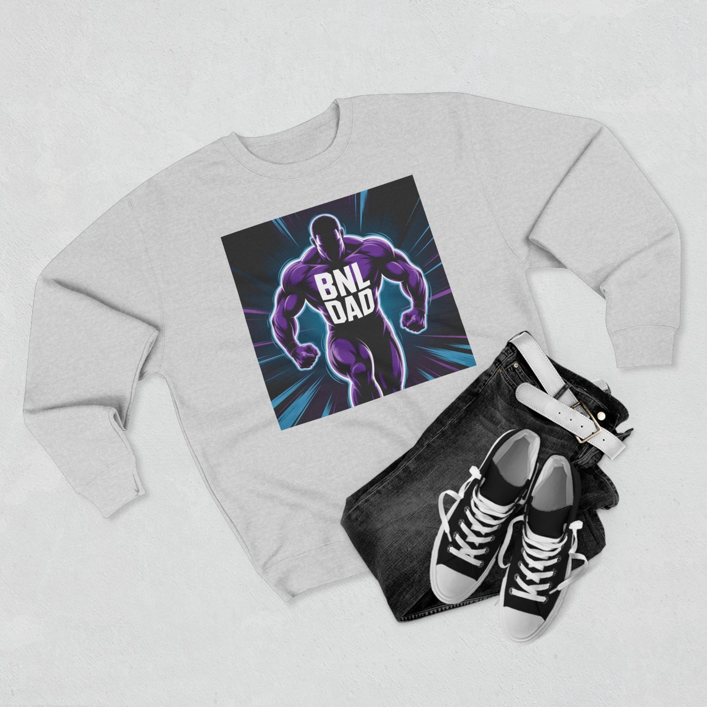 Bold Dad Superhero Sweatshirt | Perfect for Father's Day, Gift for Dads, Unisex Crewneck, Casual Wear, Streetwear, Cool Dad Style
