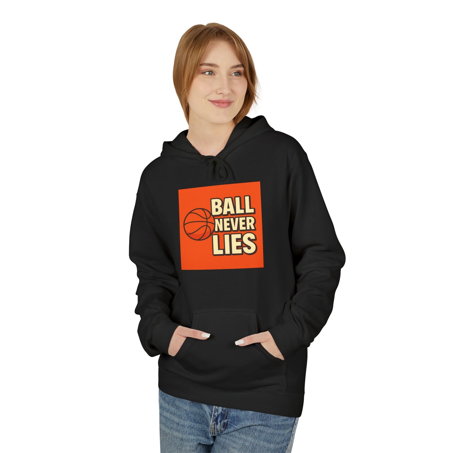 Basketball Hooded Fleece Sweatshirt, Sportswear, Gift for Players, Cozy Hoodie, Athletic Apparel, Casual Style