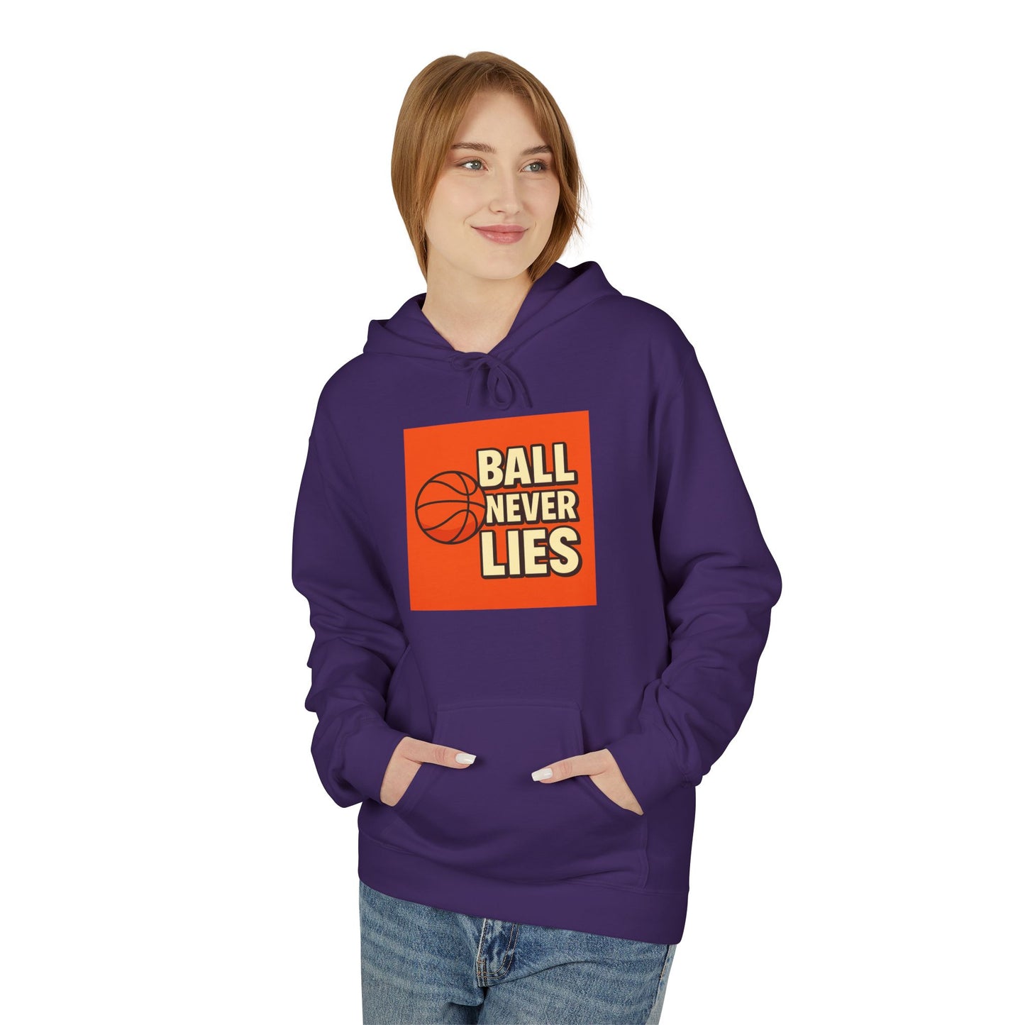Basketball Hooded Fleece Sweatshirt, Sportswear, Gift for Players, Cozy Hoodie, Athletic Apparel, Casual Style