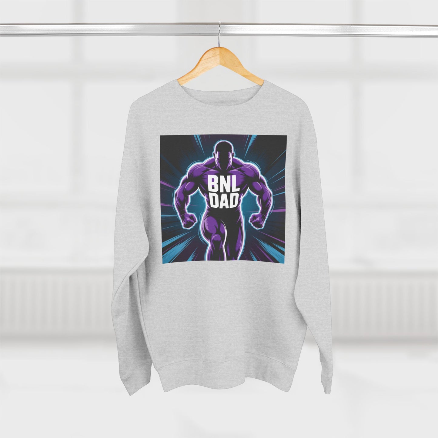 Bold Dad Superhero Sweatshirt | Perfect for Father's Day, Gift for Dads, Unisex Crewneck, Casual Wear, Streetwear, Cool Dad Style