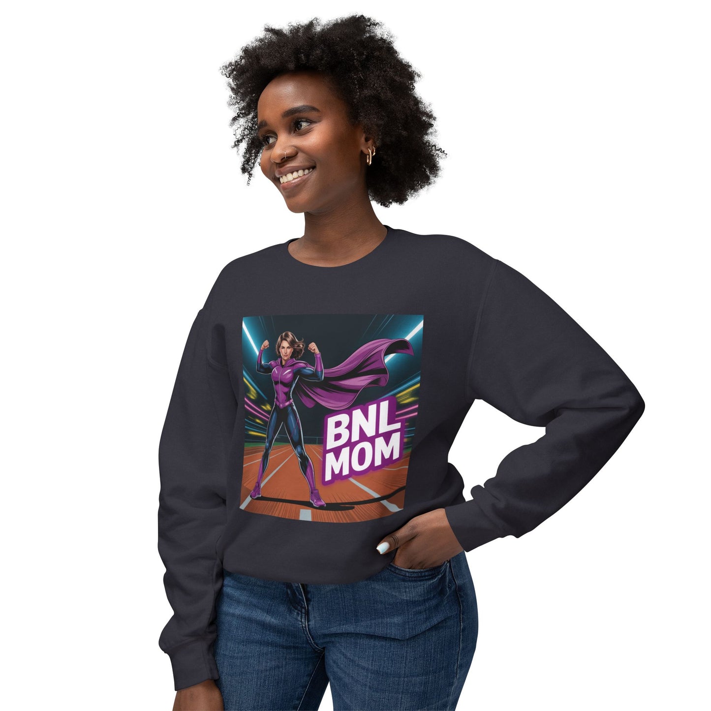 Superhero BNL Mom Sweatshirt | Gift for Moms, Funny Sweatshirt, Women's Casual Wear, Mother's Day, Birthday Gift