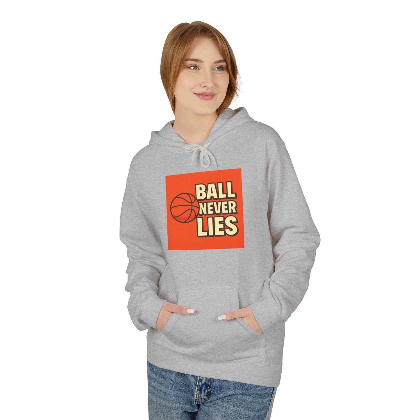 Basketball Hooded Fleece Sweatshirt, Sportswear, Gift for Players, Cozy Hoodie, Athletic Apparel, Casual Style