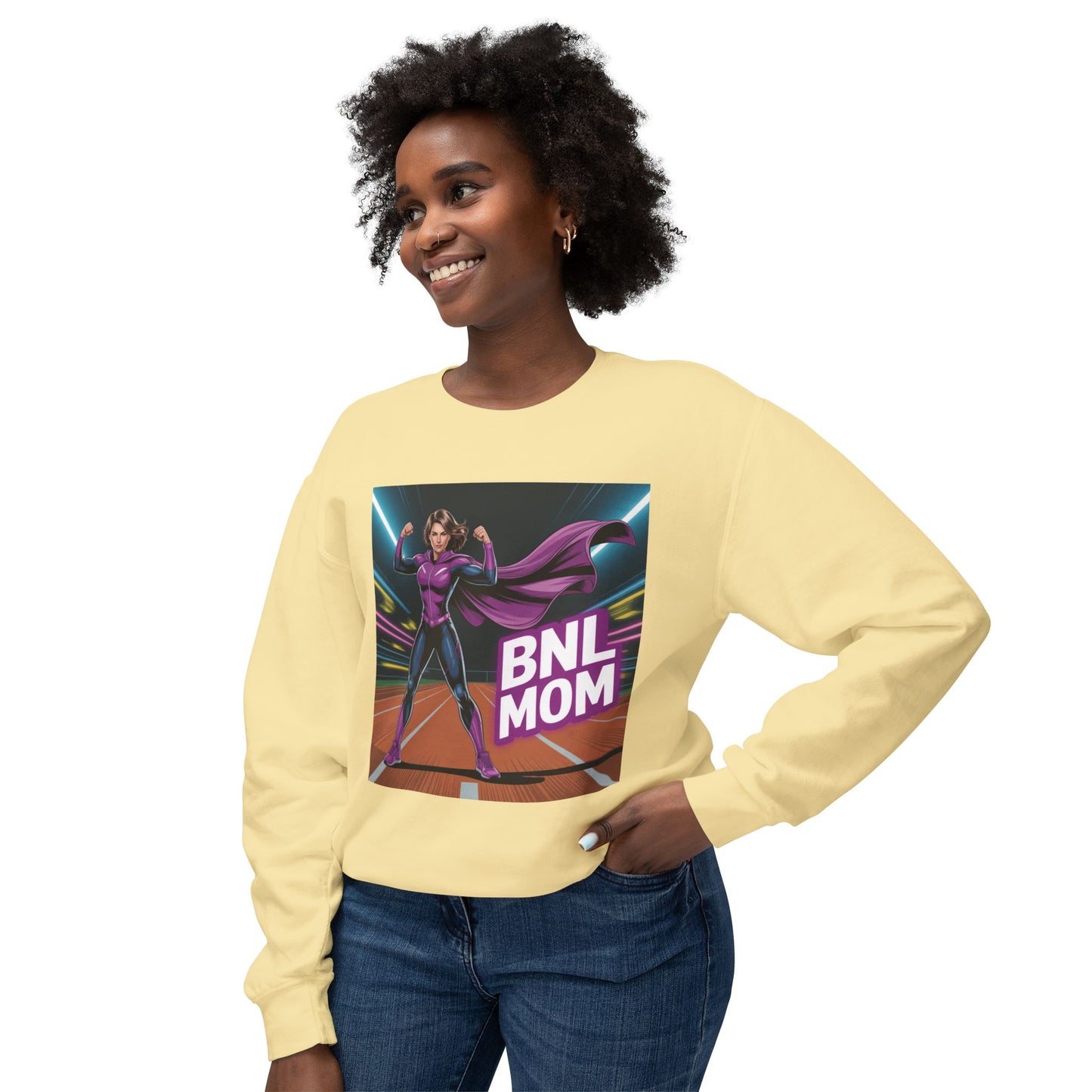 Superhero BNL Mom Sweatshirt | Gift for Moms, Funny Sweatshirt, Women's Casual Wear, Mother's Day, Birthday Gift