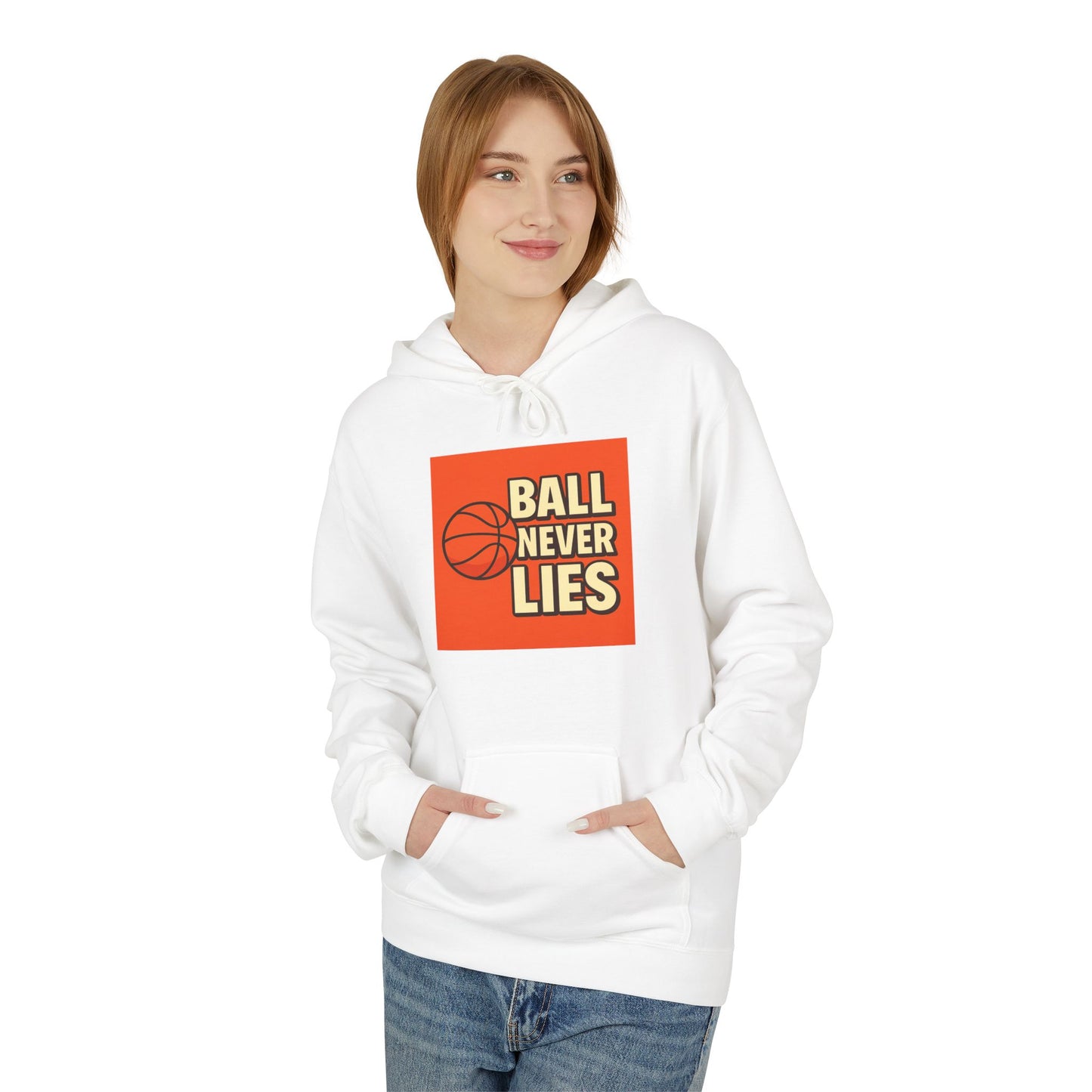 Basketball Hooded Fleece Sweatshirt, Sportswear, Gift for Players, Cozy Hoodie, Athletic Apparel, Casual Style
