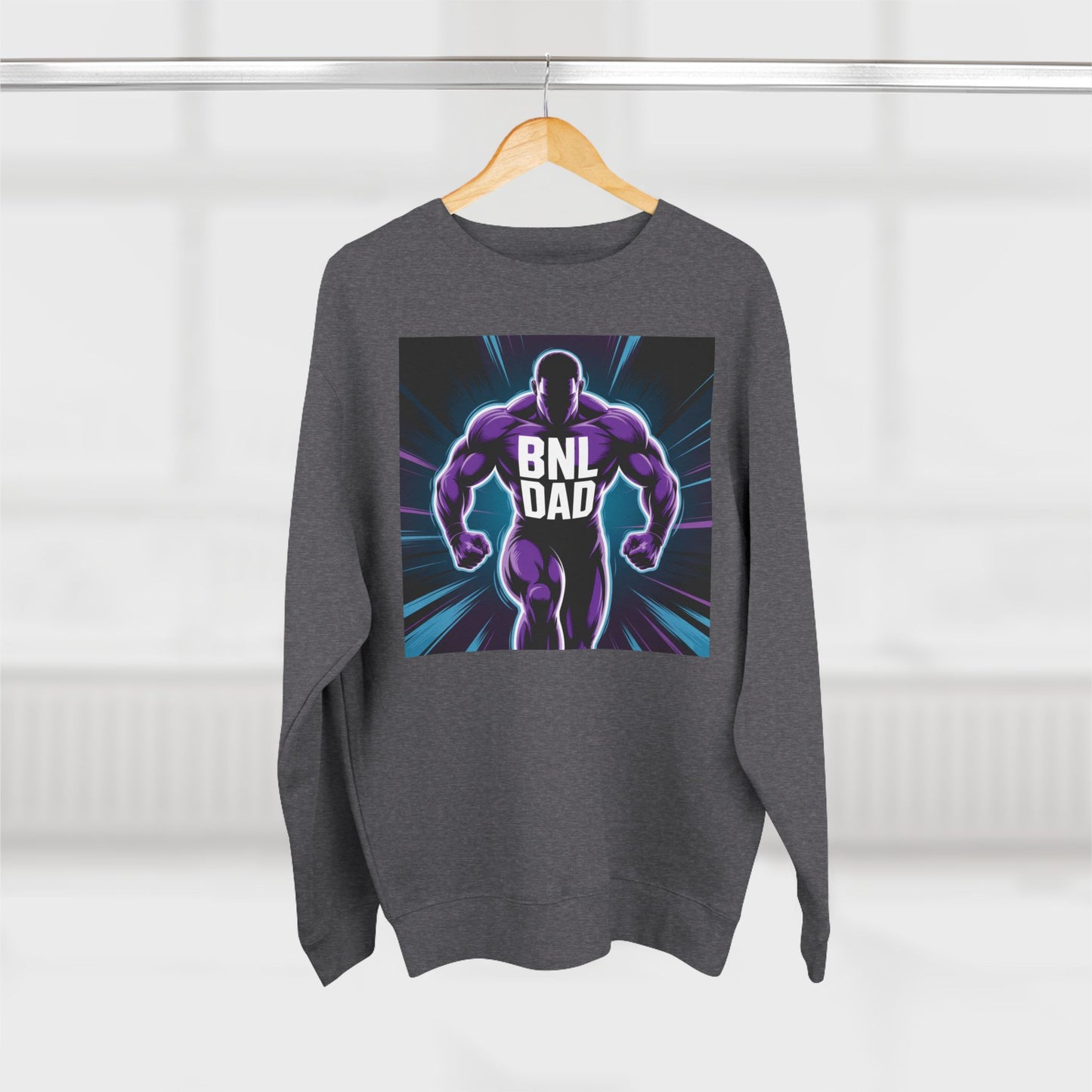 Bold Dad Superhero Sweatshirt | Perfect for Father's Day, Gift for Dads, Unisex Crewneck, Casual Wear, Streetwear, Cool Dad Style