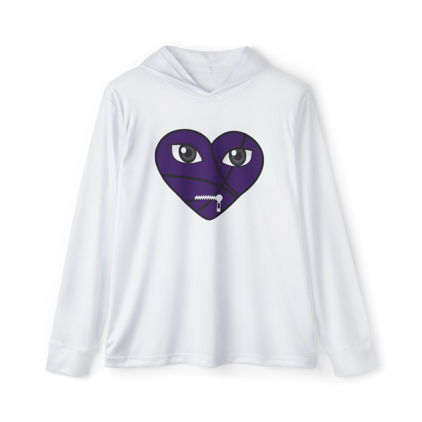 Men's Sports Warmup Hoodie with Unique Heart Design, Athletic Wear, Casual Hoodie, Gym Clothing, Gift for Sports Enthusiasts, Streetwear