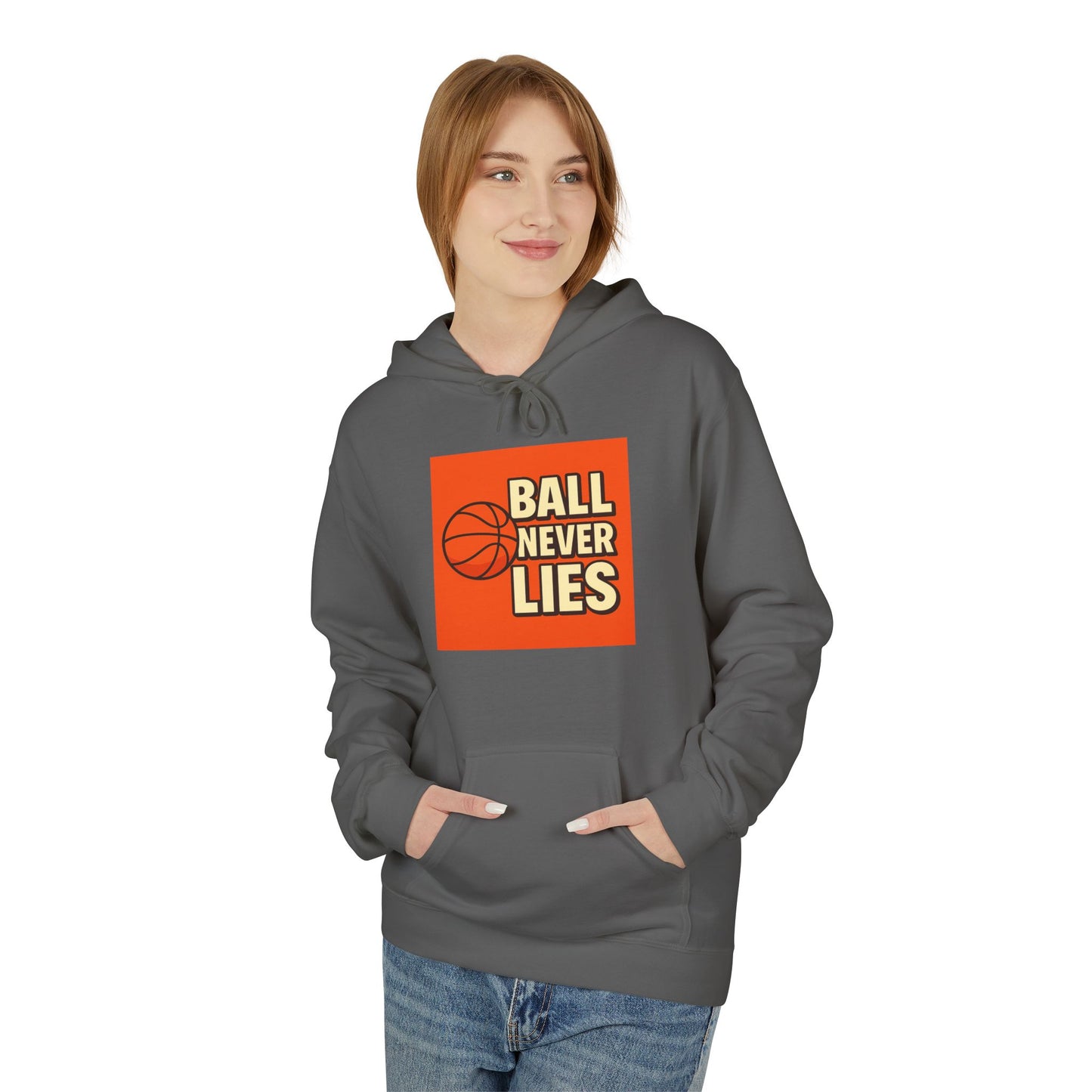 Basketball Hooded Fleece Sweatshirt, Sportswear, Gift for Players, Cozy Hoodie, Athletic Apparel, Casual Style