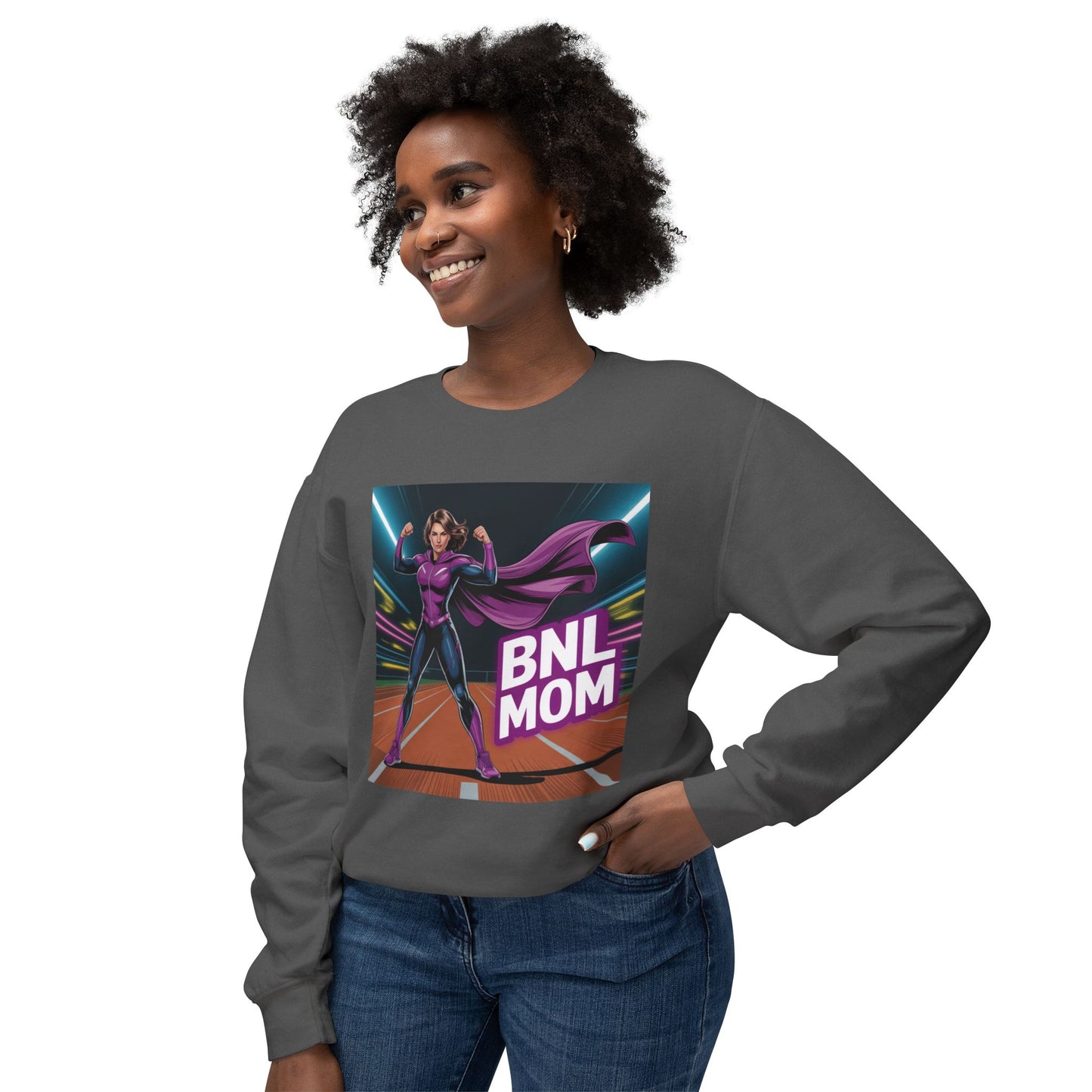 Superhero BNL Mom Sweatshirt | Gift for Moms, Funny Sweatshirt, Women's Casual Wear, Mother's Day, Birthday Gift