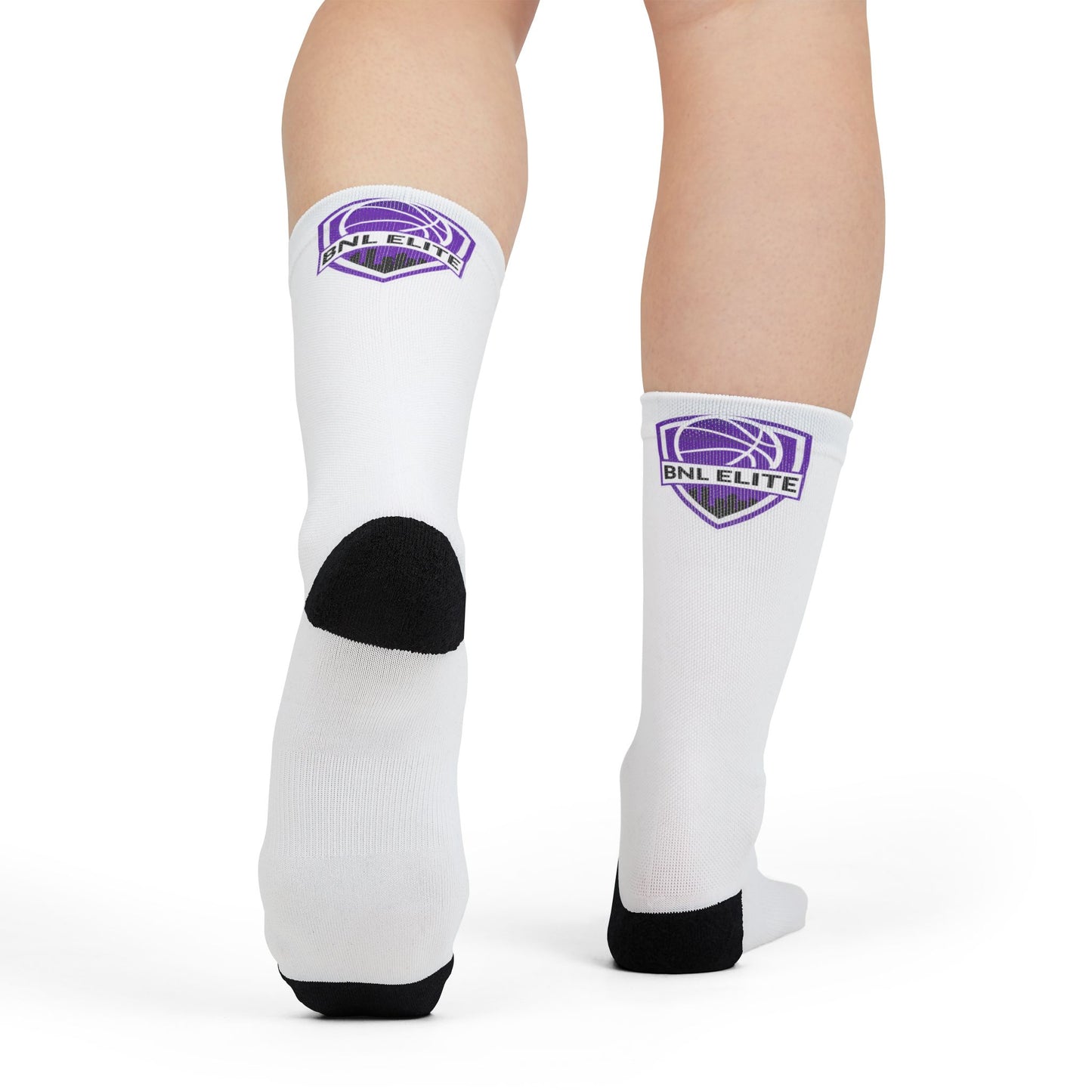 Basketball Crew Socks - BNL Elite Design, Sports Gift, Athletic Wear, Unique Socks, Basketball Accessories