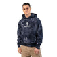 Champion Tie-Dye Hoodie with Embroidered Design, Trendy Streetwear for Unisex, Perfect for Casual Outings, Cozy Fall Wear, Unique Gift