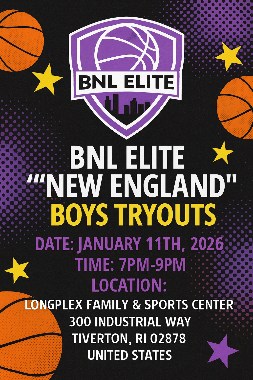 BNL Elite (Spring)Tryouts